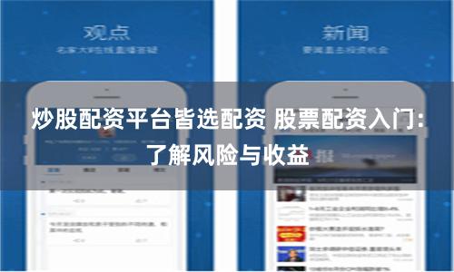 炒股配資平臺皆選配資 股票配資入門：了解風險與收益